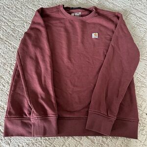 Carhartt women's Burgundy Crewneck Sweater